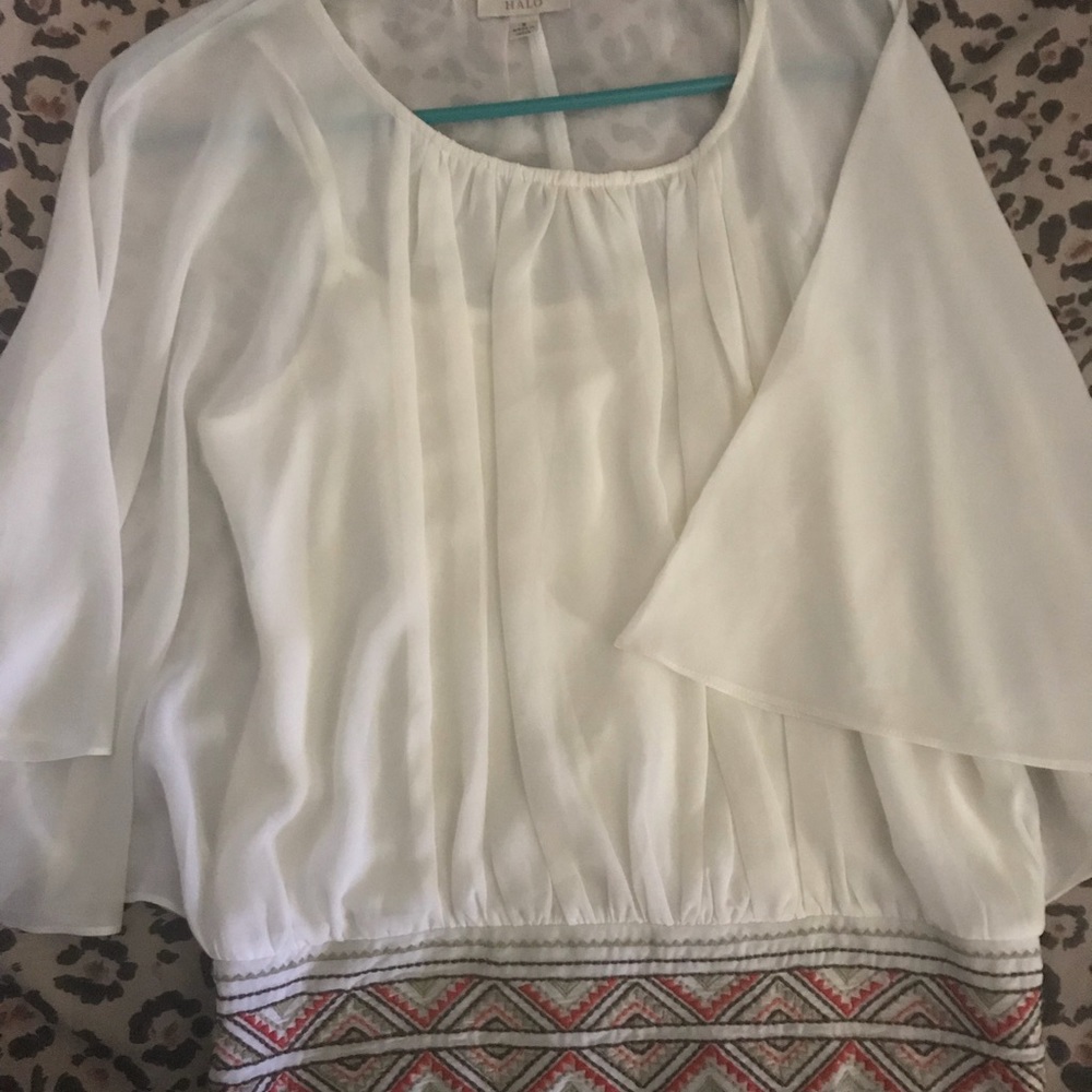 White Sheer Blouse